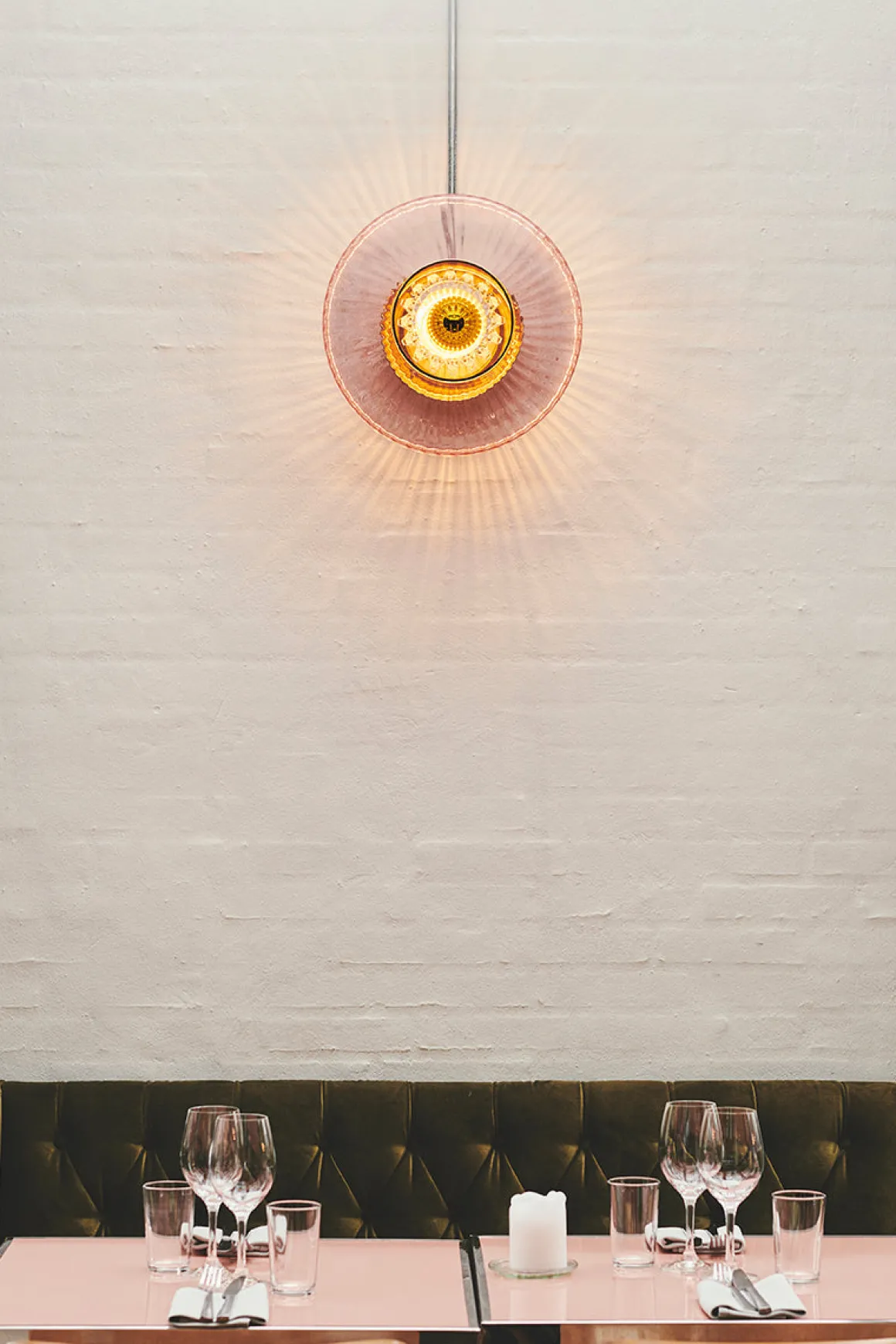 New Wave Optic 26 Wall Lamp - Rose