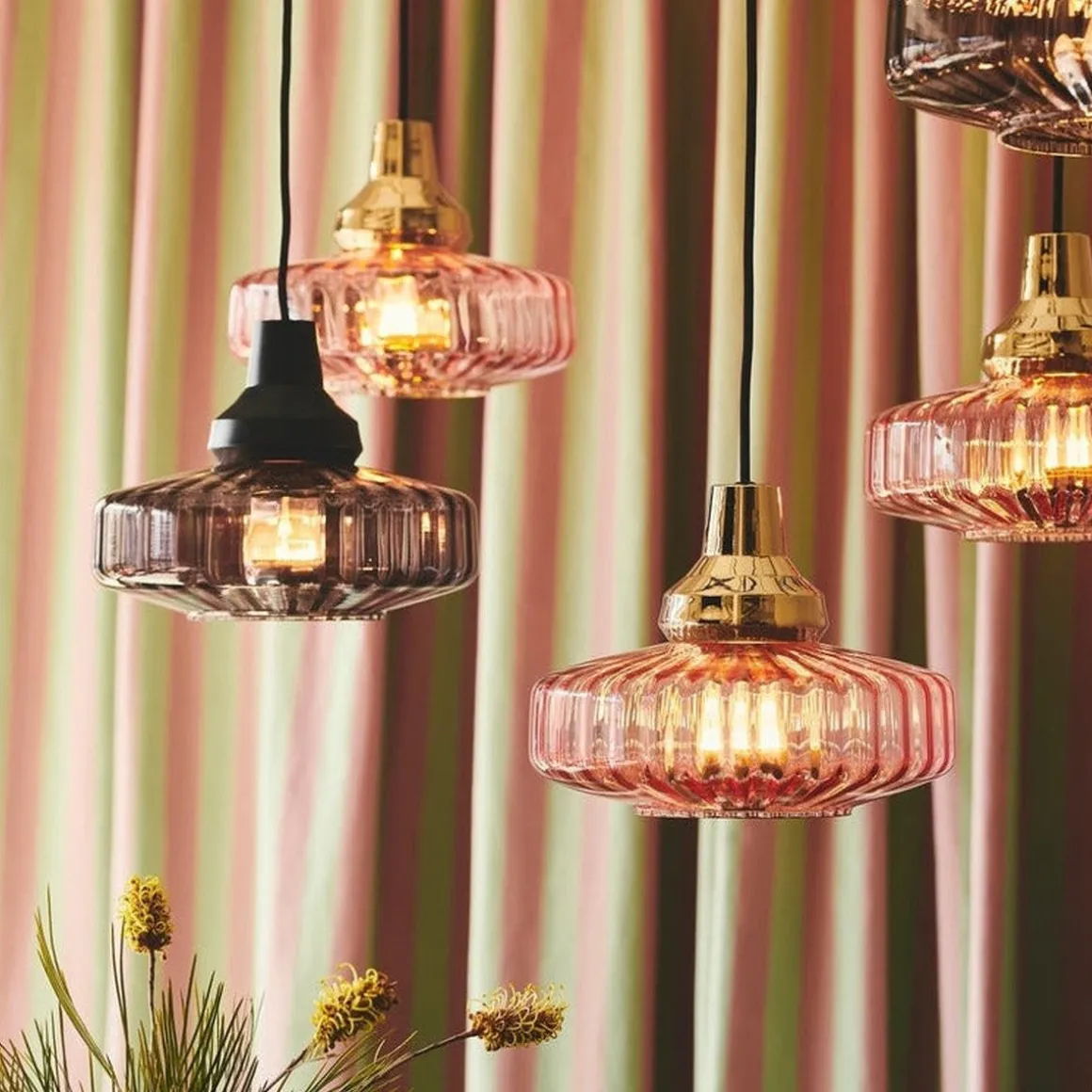 New Wave Optic taklampe - Rosa