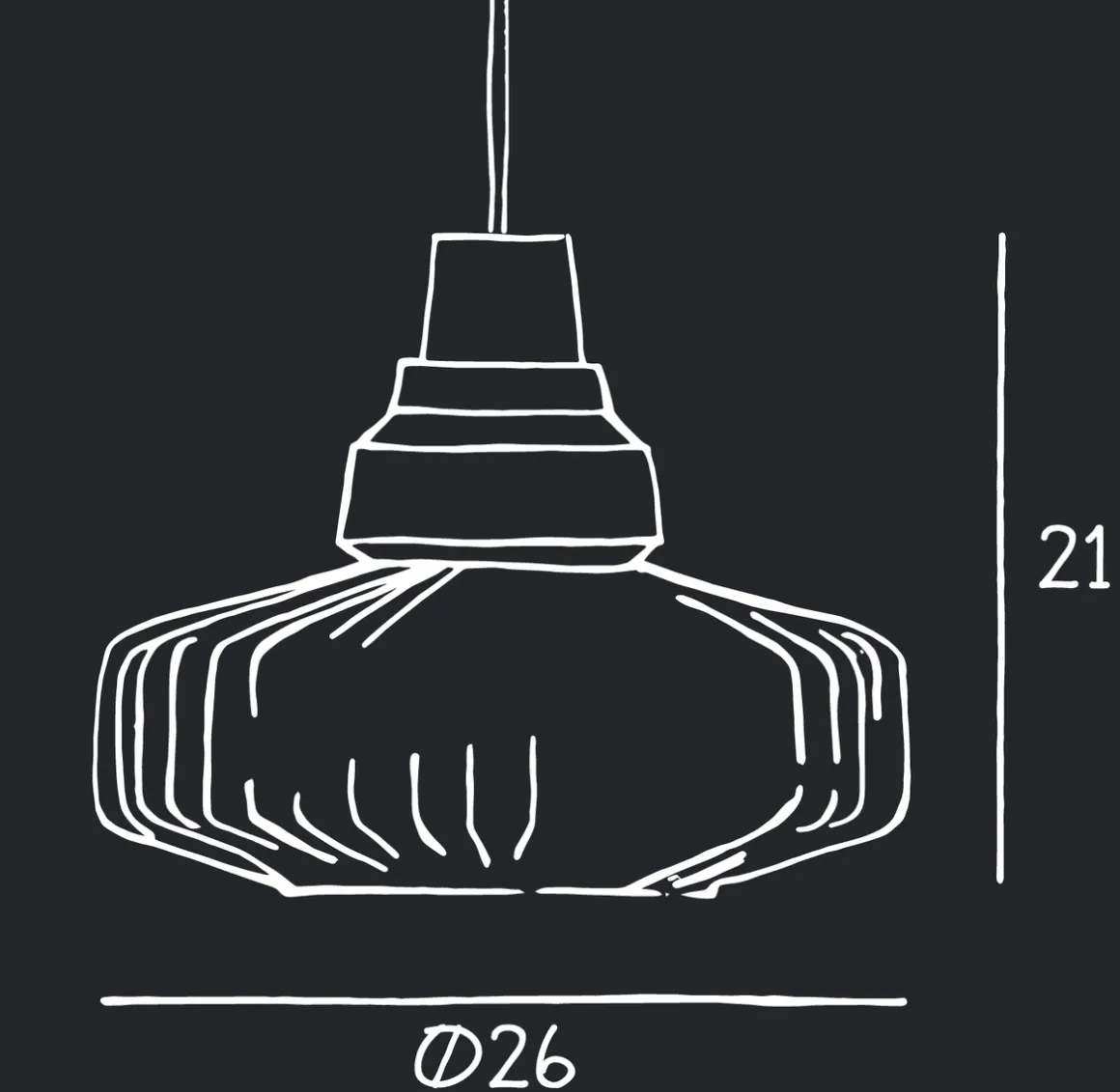 New Wave Optic takpendel - Klar
