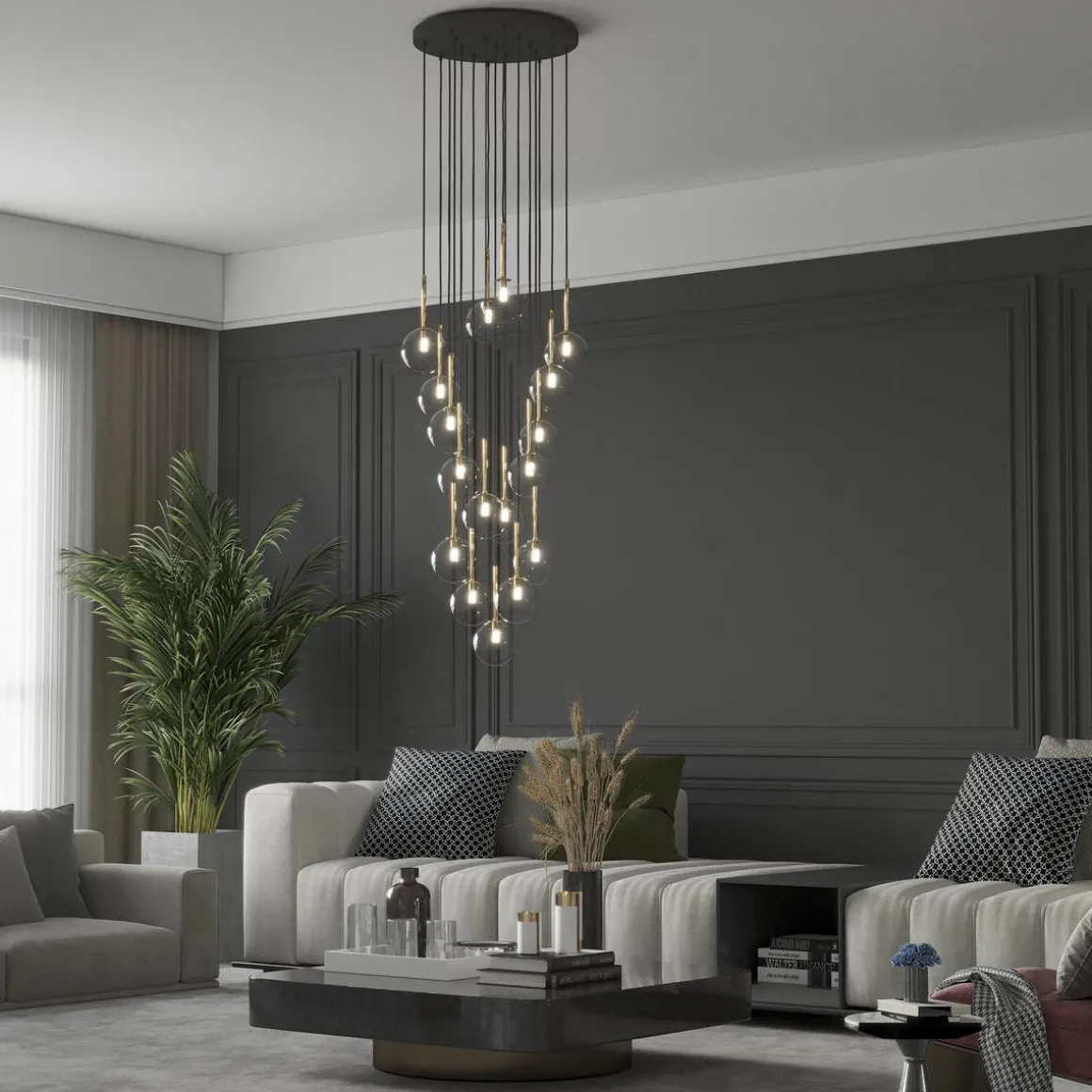 Nilos takpendel 17-lys