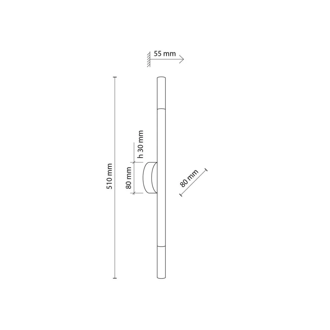 Noble tak/vegglampe 2-lys