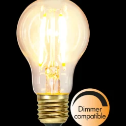 Normal E27 Filament LED 7W 2100K 60 mm dimbar - Klar