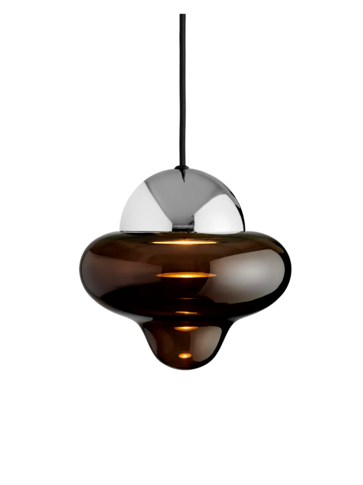 Nutty taklampe - Brun/Sølv