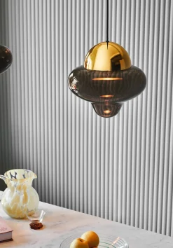 Nutty taklampe XL - Brun/Messing