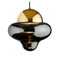 Nutty taklampe XL - Grå/Messing