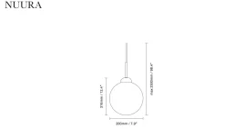 Nuura Apiales 1 taklampe - messing / opal