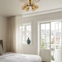 Nuura Apiales 6 taklampe børstet messing / optic gold glass