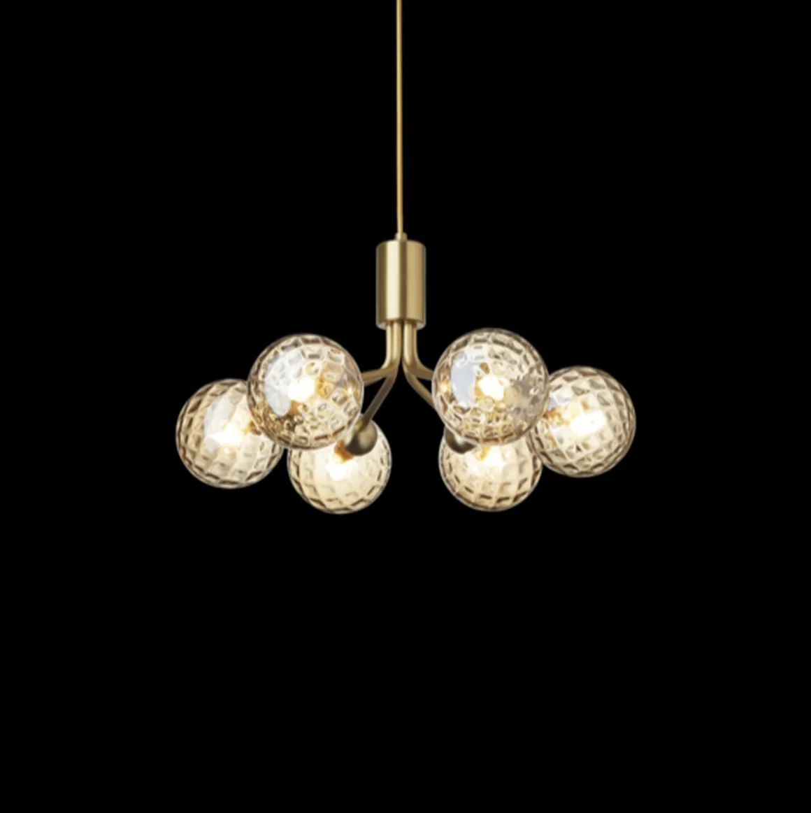 Nuura Apiales 6 taklampe messing / optic gold