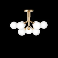 Nuura Apiales 9 taklampe messing/opal