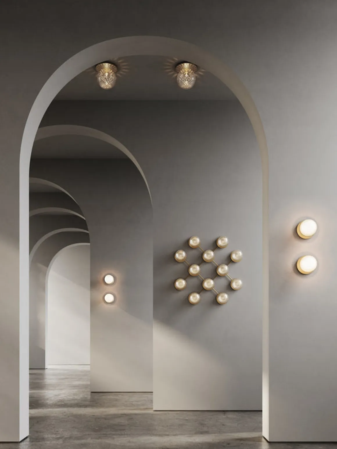 Nuura Liila 12 taklampe/vegglampe - optic