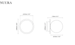 Nuura Liila 1 utendørslampe - mørk bronse/optic