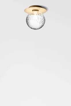 Nuura Liila 1 vegglampe/taklampe - medium - nordic gold / optikk