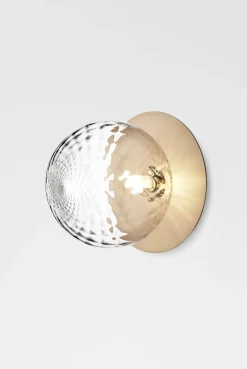 Nuura Liila 1 vegglampe/taklampe - large - nordic gold / optikk