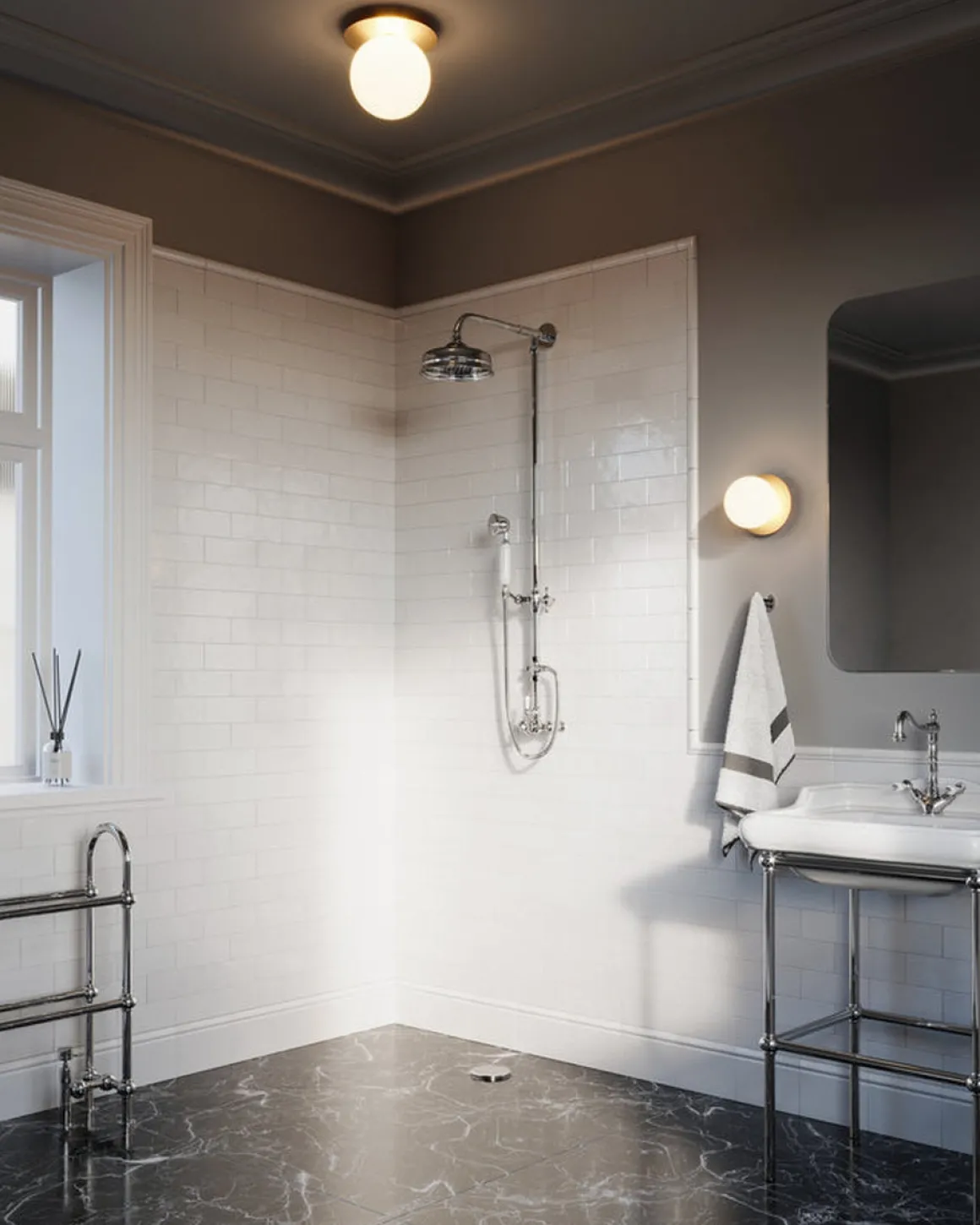 Nuura Liila 1 vegglampe/taklampe - large - nordic gold / optikk