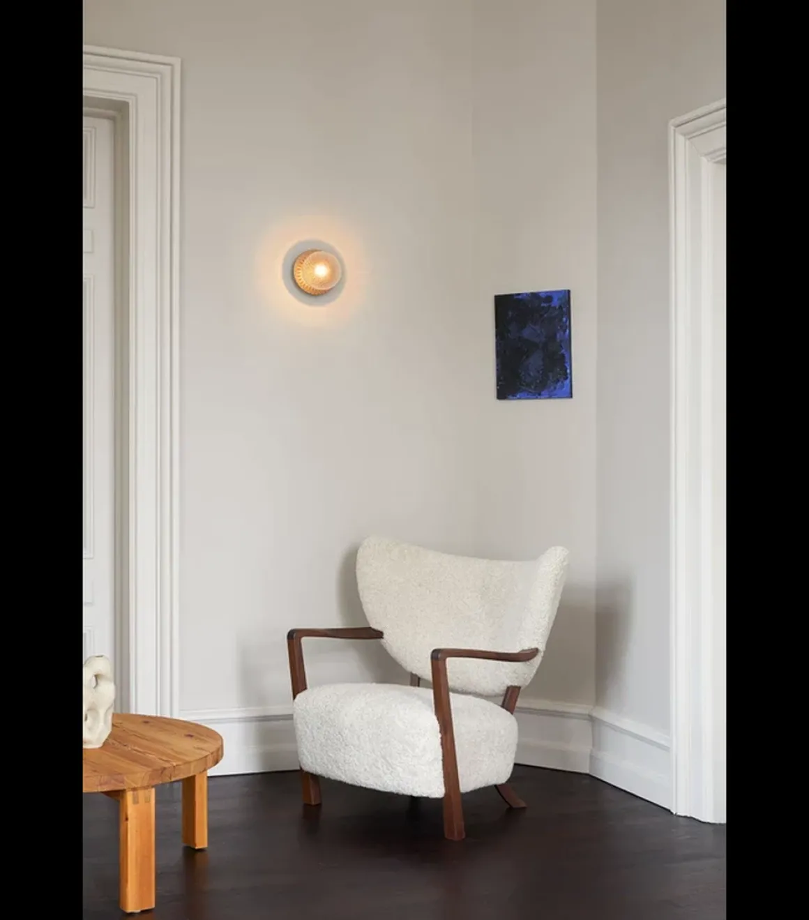 Nuura Liila 1 vegglampe/taklampe - medium - bronse/optic