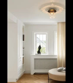 Nuura Liila 1 vegglampe/taklampe - large - svart / optikk