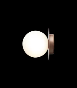 Nuura Liila 1 vegglampe/taklampe - medium - bronse/opal