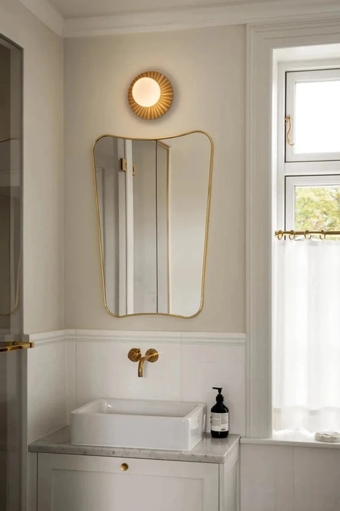 Nuura Liila Muuse vegglampe/taklampe - small - nordic gold / opal