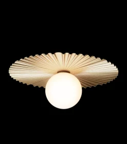 Nuura Liila Muuse vegglampe/taklampe - medium - Messing / opal