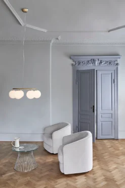 Nuura Miira 6 circular messing / opal