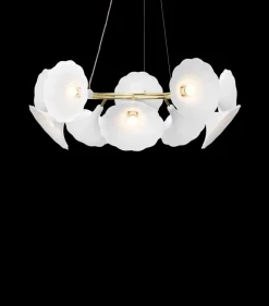 Nuura Petalii 10 taklampe Hvit/messing