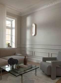 Nuura Sasi Large vegglampe - Sølv