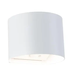 Nyara rund oppladbar vegglampe opp/ned lys med sensor