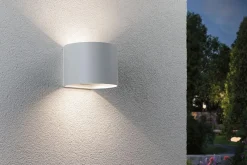 Nyara rund oppladbar vegglampe opp/ned lys med sensor