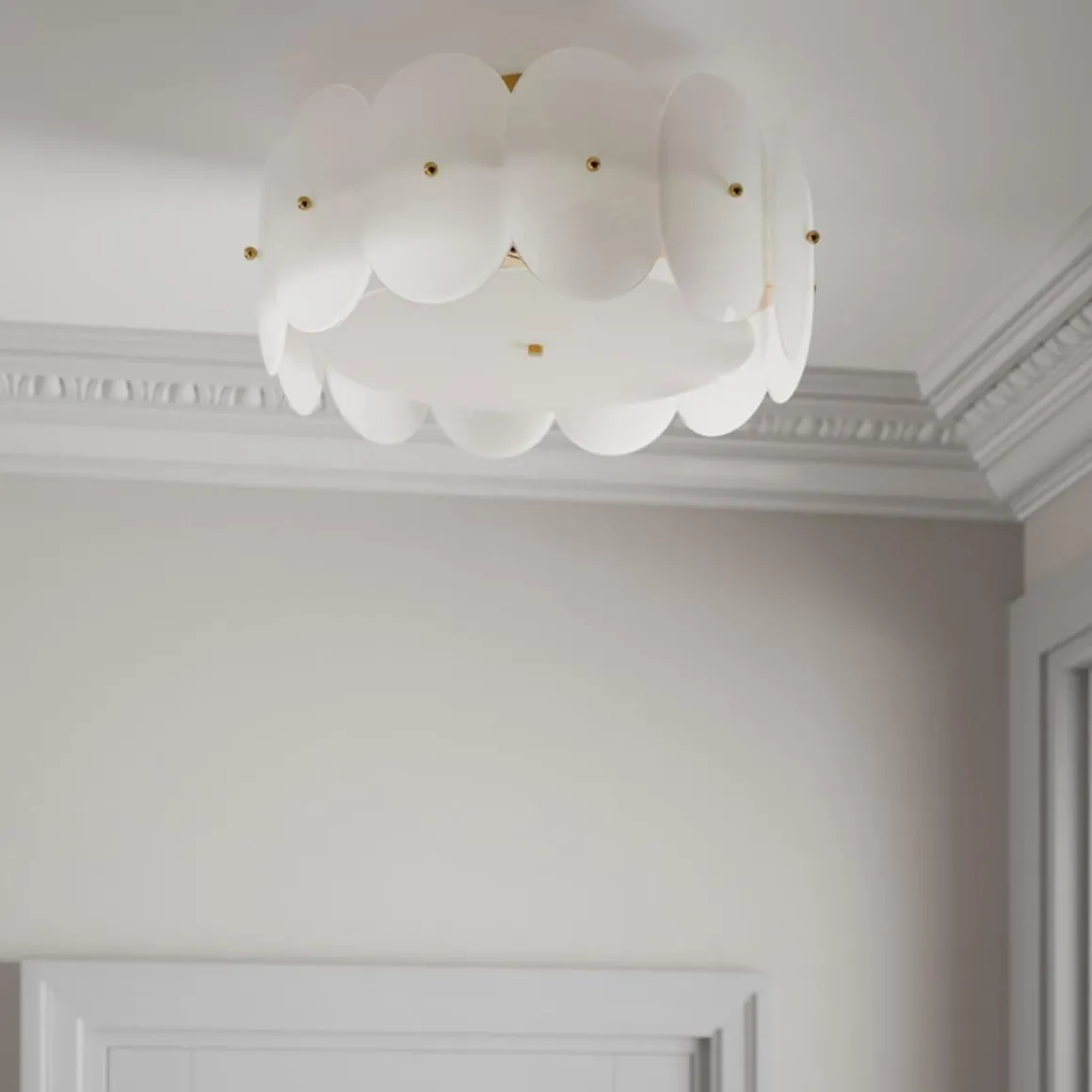 Omlott taklampe Ø53