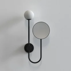 Orb Single vegglampe m/speil IP44 G9