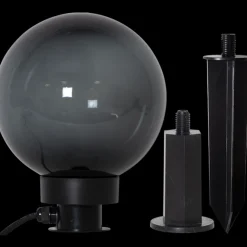Orby dekorativ hagelampe 20 cm - Svart/Røykfarget
