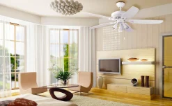 Orion takvifte GU10 - Hvit/Eik vendbare blad