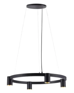 Oz K4 circular takpendel 60 cm - Svart/Gullfarget