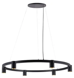 Oz K6 circular takpendel 90 cm - Svart/Gullfarget