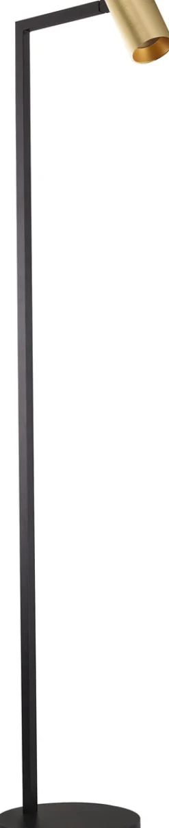 Oz K2 gulvlampe - Svart/Gullfarget