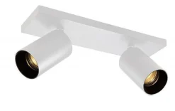 OZ K2 taklampe med 2 spotter - hvit/Svart