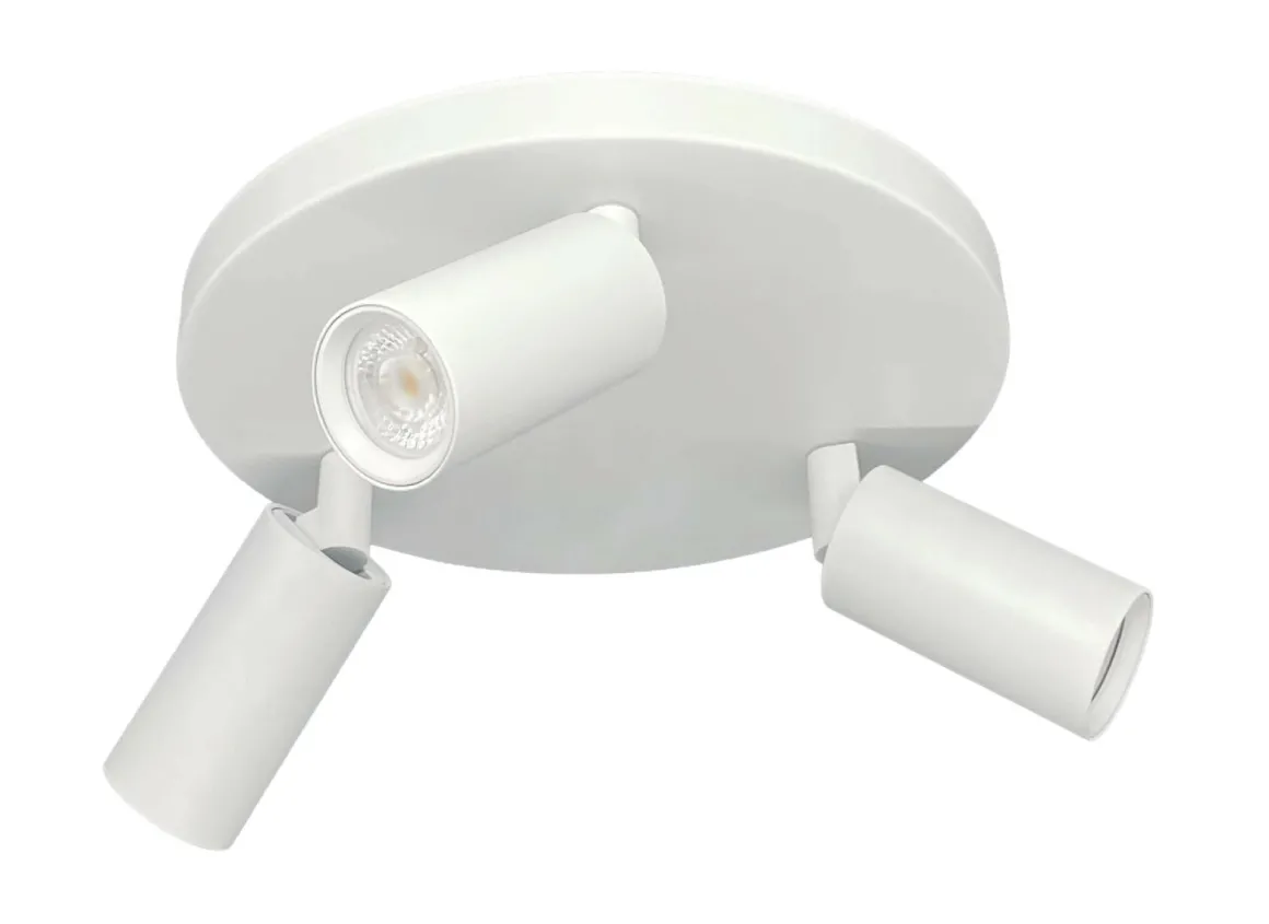 Oz mini rund taklampe 3-lys GU10 mini