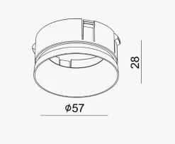OZ reflektor - Svart
