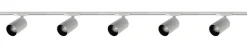 Oz spotskinne 5 spotter 2 meter - Pure white/Svart