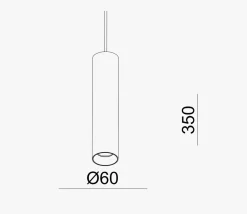 Oz takpendel 35 - Svart