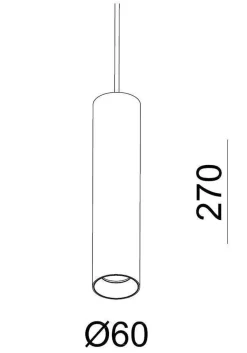 Oz takpendel sand - black/gold