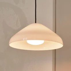 Pao takpendel 35 cm - glass - hvit