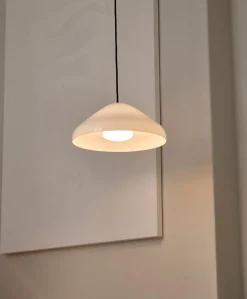 Pao takpendel 35 cm - glass - hvit