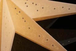 Pappstjerne 115 cm 9 armet - Hvit