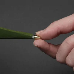 Pappstjerne 60 cm - Grønn fløyel/Gull innside