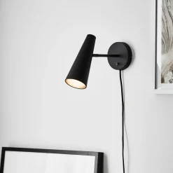 Peak vegglampe - Svart - Svart