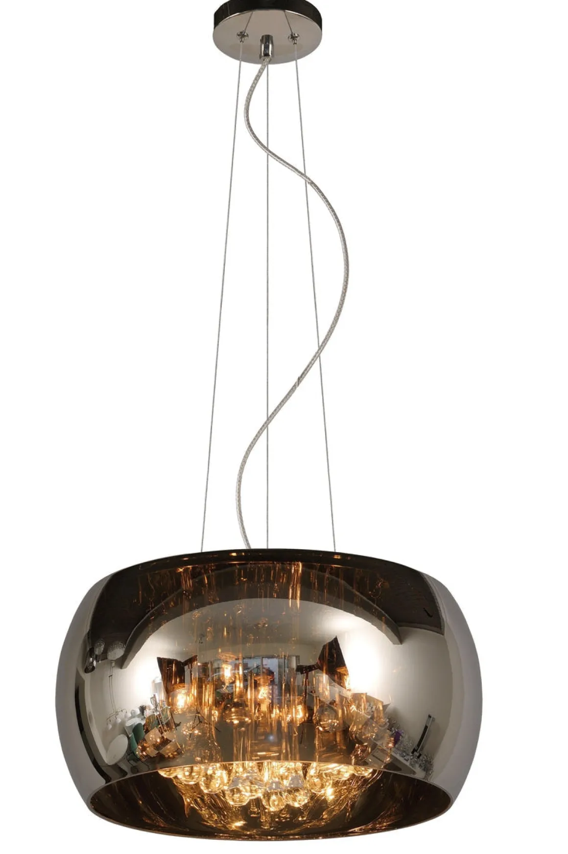 Pearl takpendel 40 cm - Krom