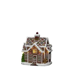 Pepperkakehus med lys