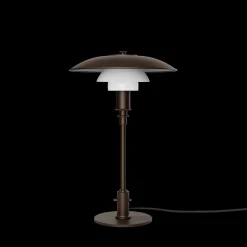 PH 3/2 Aged brass opal bordlampe