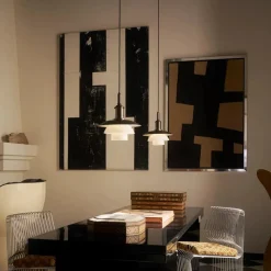 PH 3/3 aged brass opal takpendel